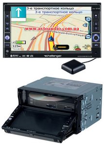 Купить портативные DVD мультимедиа c GPS Challenger DVA-9705 Navigator + карта iGo в Киеве и Украине. Описание, цена, фото, характеристики. Интернет магазин Автоаудио.