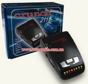 Купить антирадар (радар детектор) Crunch 211B в Киеве и Украине. Описание, цена, фото, характеристики. Интернет магазин Автоаудио.