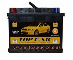 Аккумулятор TOP CAR 6СТ-62А3 L+ ― Автоэлектроника AutoAudio